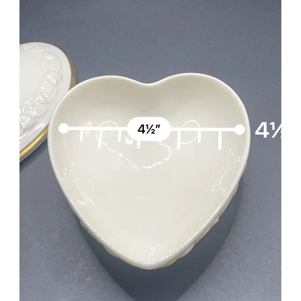 Lenox Rose Heart Trinket Jewelry Candy Dish. New. Perfect‎ Valentine's Day Gift